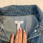 Forever 21 Cropped Denim Jacket With Fringe Photo 2