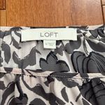 Loft Women's pink & brown floral boat neck long sleeve blouse Size M Photo 4