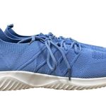 Boutique Light Blue White Platform Knit Lace Up Sneakers 10.5 Photo 1