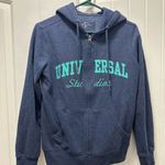Universal Studios Grey Blue Zip Up Hoodie Size M Photo 0
