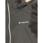 Columbia Women Lightweight Hooded Rain Jacket Black Size Large Water Resistant Photo 3