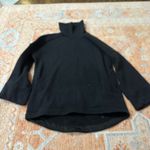 Athleta  Cozy Karma Funnel Neck Sweatshirt Black S/466846 black size small Photo 4