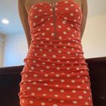 Polka Dot Strapless Dress Multi Size XS Photo 0
