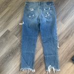 MOTHER Superior Ripped Ankle Jeans in Blue The Sinner 26 Photo 1