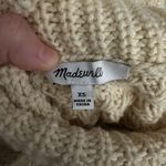 Madewell  Womens XSmall Ivory White Textured Turtleneck Sweater Vest Photo 3