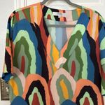 CROSBY by Mollie Burch  geode colorful vneck blouse Photo 2