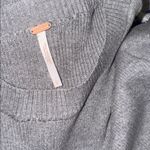 Free People NWOT  Time On My Side long Sleeve sweater Mini Dress Dark Grey sz L Photo 5