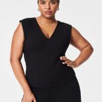 Spanx NWT  The Perfect Ponte V-Neck‎ Seamed Top small Photo 0