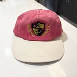 Free People NWT Red Cream Two-Tone Hat Photo 4