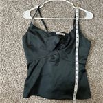 Abercrombie & Fitch  Green Tie Front Spaghetti Strap Blouse Casual Holiday Medium Photo 4