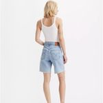 Levi's Women's 25 Premium Ribcage Bermuda Denim Shorts Size 25 Burst Light Wash Photo 3