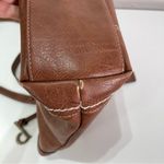 BOC Satchel Organizer Brown Shoulder Bag Charm Clutch Trifold Stitch Wallet Boho Photo 6