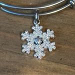 Love this life  snowflake charm adjustable bangle bracelet Photo 2