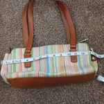 Fossil multi color striped hand bag y2k Photo 11