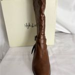 Style & Co Brown Over the Knee Boots with Polished Finish Photo 4
