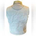 Casey And Max Denim Embroidered Vest Size S Women’s Boho Vintage Hippie Cottage Blue Photo 1