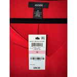 Alfani NWT bright Chinese red Ruffle Sleeve A Line V neck Dress women’s size 10 Photo 1