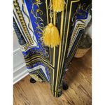 Violet Sky Women's M Bathing Suit Beach Cover Blue and Yellow Funky Patterns Size M Photo 5