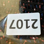 Max Studio Women’s Black Navy Red /Clay Open Daisy Patch Flutter Sleeve Smocked Photo 14