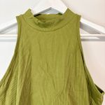 Halara Women’s Sleeveless High Neck Cropped Tank Top Olive Green Size XL NWT Photo 1