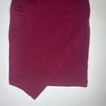 Oboe Burgundy Halter Asymmetrical Front Pullover Mini Dress Barbiecore Sexy Sm Red Photo 8