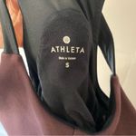 Athleta  Whirlwind Racerback Tank Dress Maroon Burgundy Built in Bra Small 138800 Photo 7