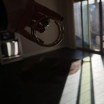 Large Gold Tube Hoop Earrings Photo 2