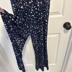 Baltic Born  Sade Jumpsuit Women’s Blue Pockets Abstract Stretch Travel Beach L Photo 3