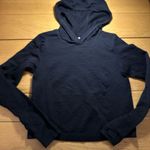 Athleta  flurry hooded seamless black sweatshirt medium Photo 0