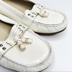 Stuart Weitzman | White Patent Leather Loafers Photo 14