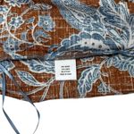 CeCe Floral Linen Blend Shorts Blue/Brown Floral print – Size M (NWT) Photo 8