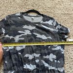 Old Navy  Waist-Defined Slub-Knit Midi Dress in a camouflage print. Size Large Photo 6