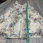 Maeve Anthropologie White Shimmer Floral Dress; 2P Women’s Photo 2