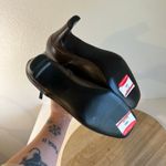 Calvin Klein Chocolate Brown Leather Square Toe Zipper Ankle Boot Size 6.5 Photo 4