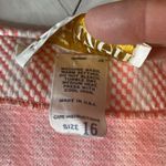 Jantzen  Vintage Pink Striped Button Up Knit Golf Vest 70's Size 16 Photo 8