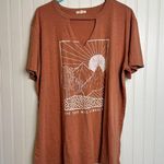 Maurice's  sunrise oversized oversized graphic tee front cutout size XL D18 Photo 1