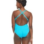 Athena Wave After Wave Tank One Piece Textured Blue Lagoon Swimsuit Size 14 NWT Photo 1