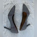 14th & Union Women’s Black plaid Pointed Toe Stiletto pump Heels 7M party Photo 4