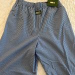 Daily Drills NWT  Blue Poplin Resort Striped Pants Photo 3