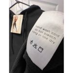 Naked Wardrobe  Hoodie Womens 1X Black Cropped Zip Up Solid NWT Photo 5