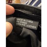 Halogen Shoulder Bag LEATHER Black Crossbody removable strap turn lock Photo 3