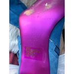 Twiggy London Blue Suede Women's Heeled Boots with Side Zipper and Buckle Detail Size 9.5 Photo 4