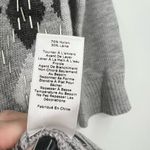 Talbots Women's Gray & Black Argyle Nylon Wool Beaded Sweater size large petite Photo 6
