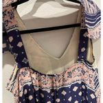 Anthropologie MAEVE Summer Swing Midi A-Line Pink Blue Dress Photo 5