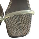 Free People  High Heel Sandals Square Toe Jelly Ankle Straps Size 40 Women's 9.5 Photo 4