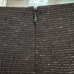 Veronika Maine Black Grey White Speckled Ruffle Mini Skirt Size 12 Large L Photo 3