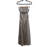 Jonathan Simkhai NEW NWT Daisy Plisse Lame Maxi Dress Champagne Photo 9