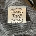 Donna Karan Wool Blend Ruffle Faux Leather Panels Size 4 Blouse Photo 9