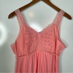 Vintage Montgomery Ward Pink Long Nightgown Size Large Photo 2