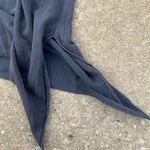 Vintage 90s Art Deco Tribal Southwestern asymmetric tie side blouse Size XL Photo 4